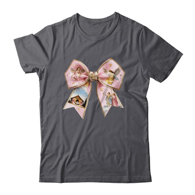 Pink Jesus Christmas Coquette Bow Christmas Nativity Women Shirt & Sweatshirt | teecentury