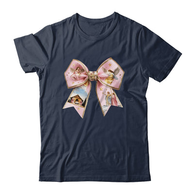 Pink Jesus Christmas Coquette Bow Christmas Nativity Women Shirt & Sweatshirt | teecentury