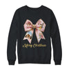 Pink Jesus Merry Christmas Coquette Bow Christmas Nativity Shirt & Sweatshirt | teecentury