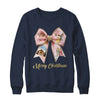 Pink Jesus Merry Christmas Coquette Bow Christmas Nativity Shirt & Sweatshirt | teecentury