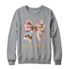 Pink Jesus Merry Christmas Coquette Bow Christmas Nativity Shirt & Sweatshirt | teecentury