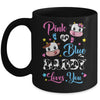 Pink Or Blue Daddy Loves You Cow Baby Gender Reveal Mug | teecentury