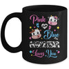 Pink Or Blue Godfather Loves You Cow Baby Gender Reveal Mug | teecentury
