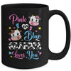 Pink Or Blue Grandpa Loves You Cow Baby Gender Reveal Mug | teecentury