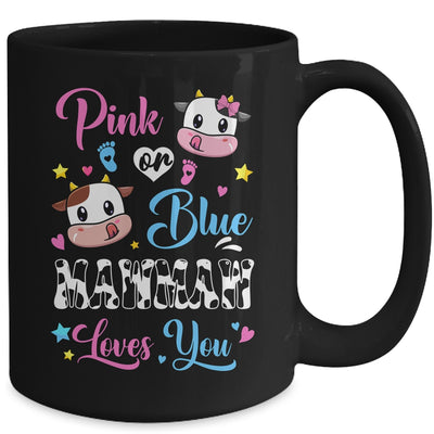 Pink Or Blue Mawmaw Loves You Cow Baby Gender Reveal Mug | teecentury