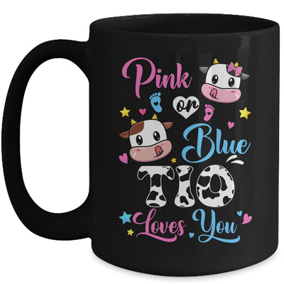 Pink Or Blue Tio Loves You Cow Baby Gender Reveal Mug | teecentury