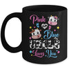 Pink Or Blue Uncle Loves You Cow Baby Gender Reveal Mug | teecentury