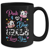 Pink Or Blue Uncle Loves You Cow Baby Gender Reveal Mug | teecentury