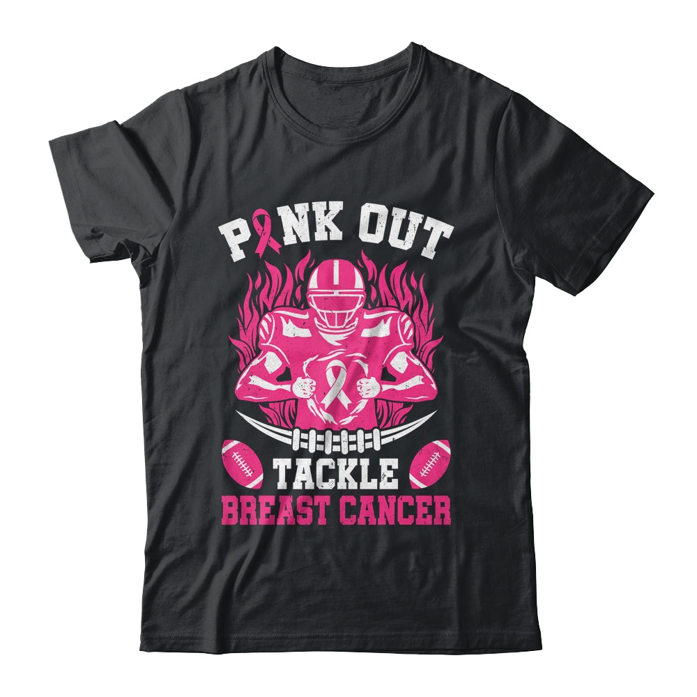 Pink Out Tackle Breast Cancer Awareness American Football Shirt & Hoodie | teecentury