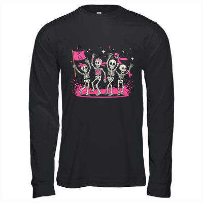Pink Ribbon Breast Cancer Awareness Skeleton Women Men Shirt & Hoodie | teecentury