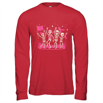 Pink Ribbon Breast Cancer Awareness Skeleton Women Men Shirt & Hoodie | teecentury