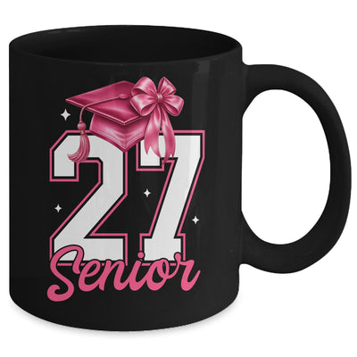 Pink Senior 2027 Coquette Bow Class Of 27 Girl Seniors Mug | teecentury
