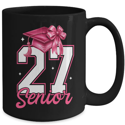 Pink Senior 2027 Coquette Bow Class Of 27 Girl Seniors Mug | teecentury