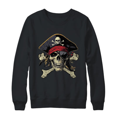Pirate Skull Crossbones Halloween Costume Buccaneer Men Boy Shirt & Sweatshirt | teecentury