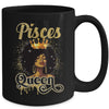 Pisces Queen Birthday Afro Girls Black Zodiac Birthday Mug | teecentury