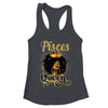 Pisces Queen Birthday Afro Girls Black Zodiac Birthday Shirt & Tank Top | teecentury