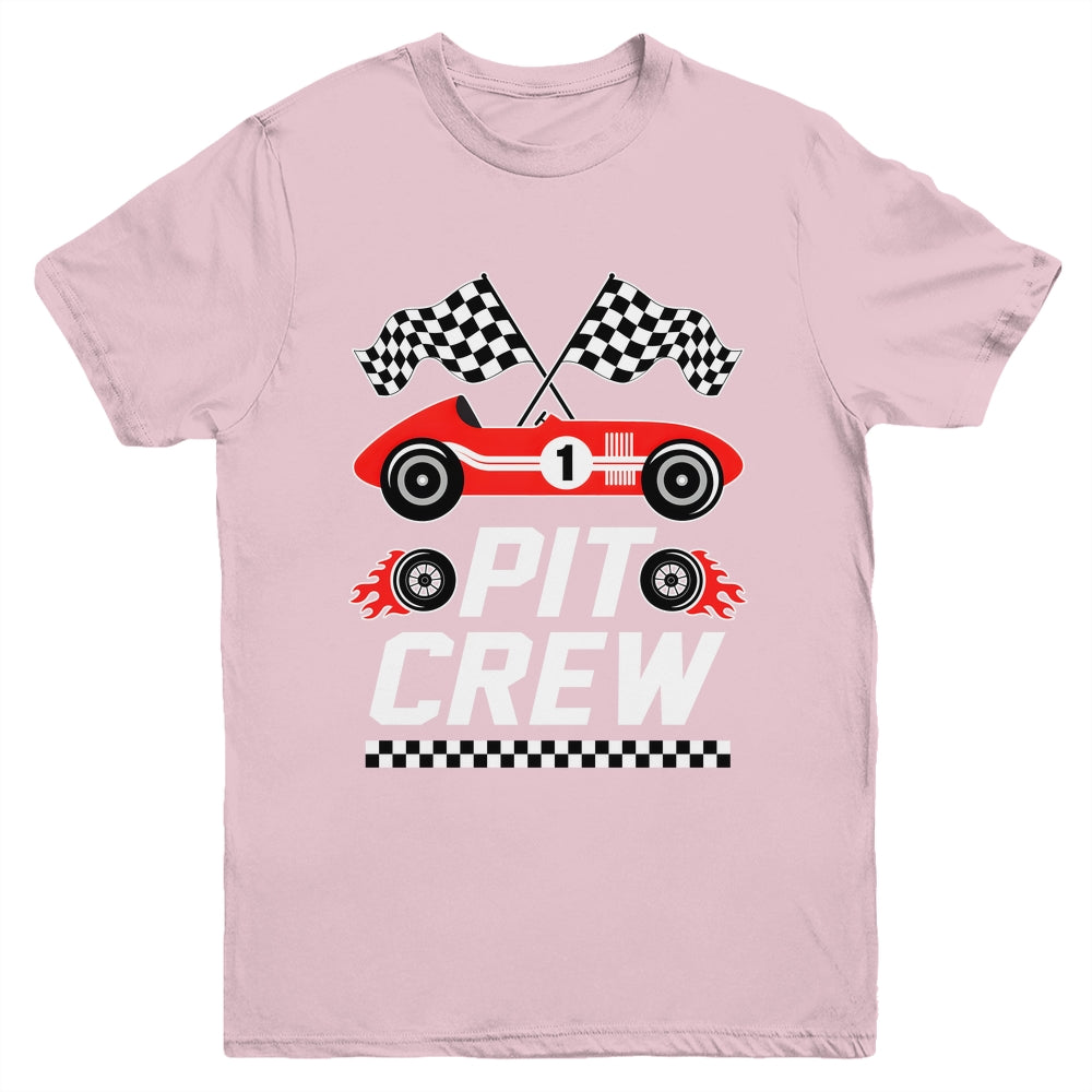 Pit Crew Family Racing Birthday Race Car Boys Youth Kids Youth Shirt | teecentury