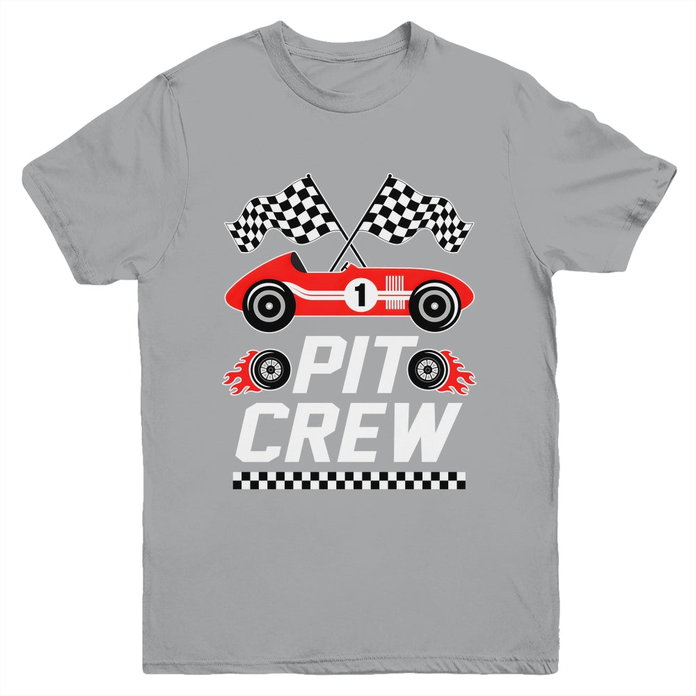Pit Crew Family Racing Birthday Race Car Boys Youth Kids Youth Shirt | teecentury