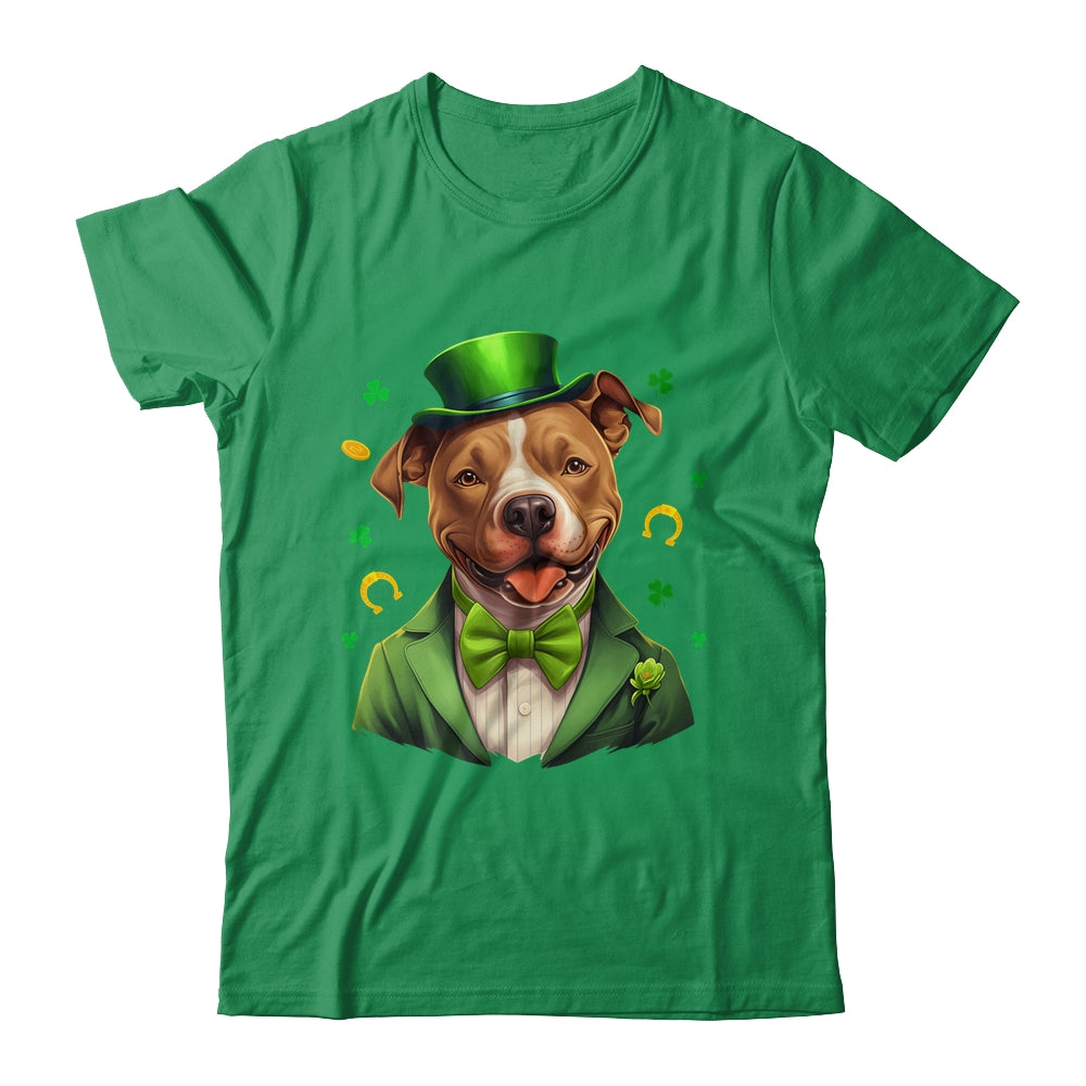 Pitbull St Patricks Day Leprechaun Shamrock Irish Shirt & Hoodie | teecentury
