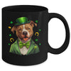 Pitbull St Patricks Day Leprechaun Shamrock Irish Mug | teecentury