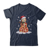 Pizza Snowman Santa Hat Christmas Pizza Party Funny Xmas Shirt & Sweatshirt | teecentury