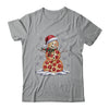 Pizza Snowman Santa Hat Christmas Pizza Party Funny Xmas Shirt & Sweatshirt | teecentury