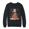 Pizza Snowman Santa Hat Christmas Pizza Party Funny Xmas Shirt & Sweatshirt | teecentury