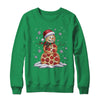 Pizza Snowman Santa Hat Christmas Pizza Party Funny Xmas Shirt & Sweatshirt | teecentury