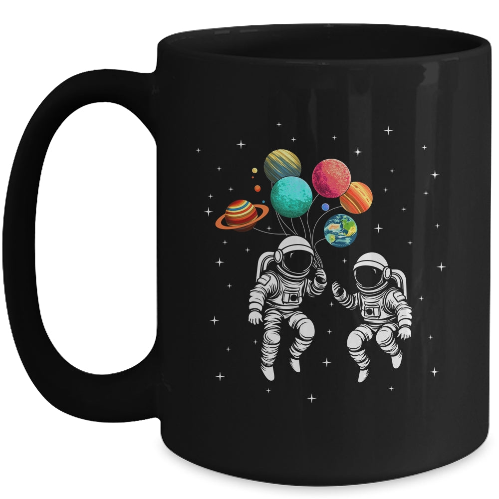 Planet Balloons Astronaut Planets Spaceman Space Outer Mug | teecentury