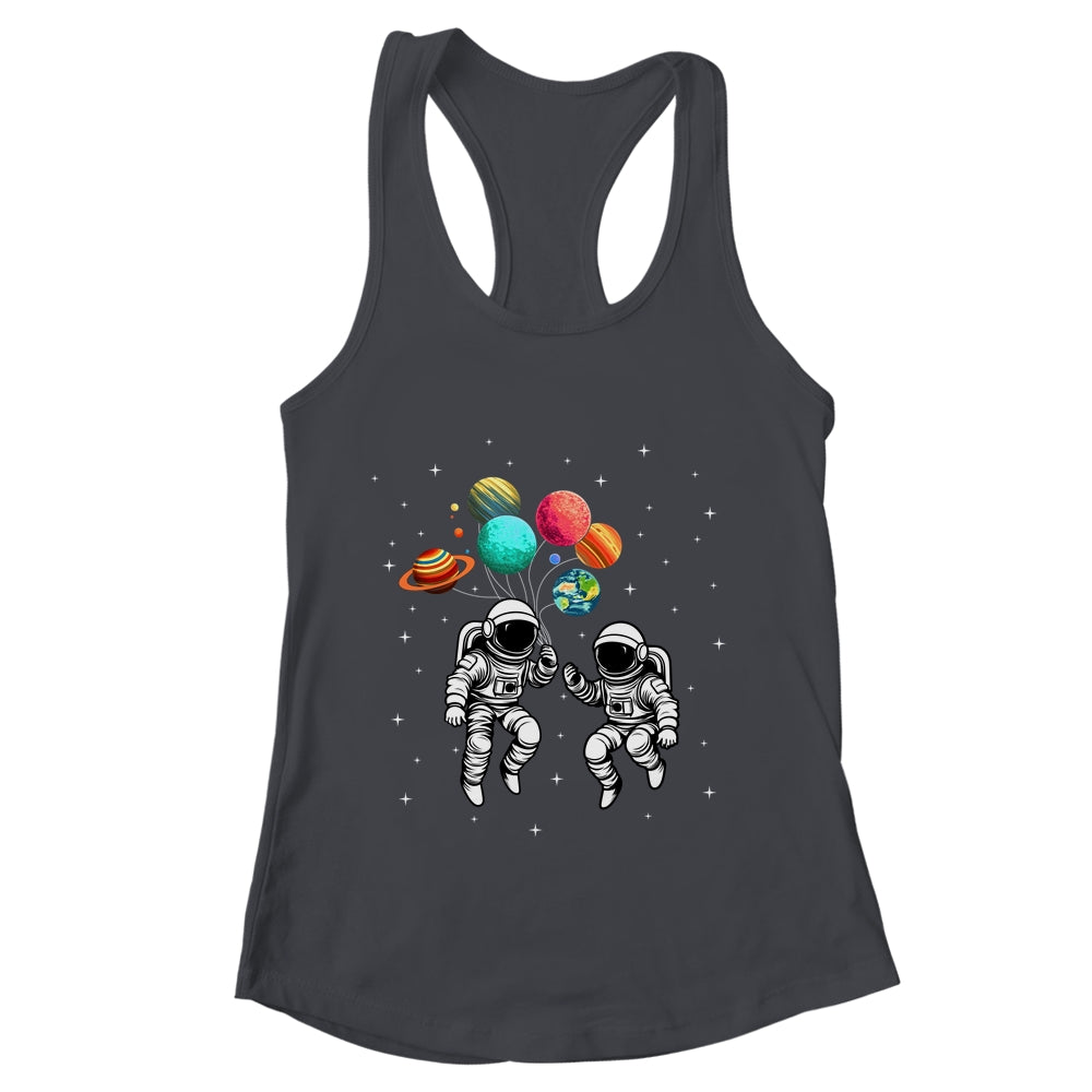 Planet Balloons Astronaut Planets Spaceman Space Outer Shirt & Tank Top | teecentury