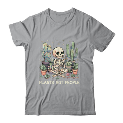 Plant Lover Skeleton Design Gardener Plants Not People Shirt & Tank Top | teecentury