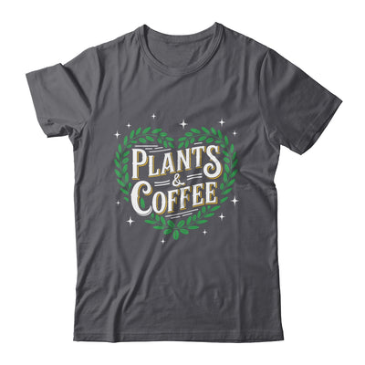 Plants & Coffee Funny Gardening Plant Garden Lover Gardener Shirt & Tank Top | teecentury