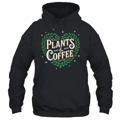 Plants & Coffee Funny Gardening Plant Garden Lover Gardener Shirt & Tank Top | teecentury