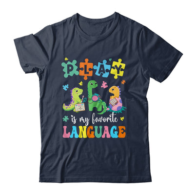 Play Is My Favorite Language Dinosaurs Speech Therapy SLP Shirt & Tank Top | teecentury