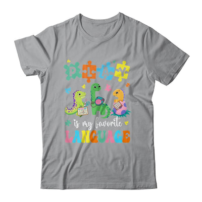 Play Is My Favorite Language Dinosaurs Speech Therapy SLP Shirt & Tank Top | teecentury