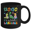 Play Is My Favorite Language Dinosaurs Speech Therapy SLP Mug | teecentury