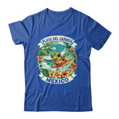Playa Del Carmen Mexico Cute Sea Turtle Surfing Summer Vacation Shirt & Tank Top | teecentury