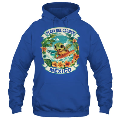 Playa Del Carmen Mexico Cute Sea Turtle Surfing Summer Vacation Shirt & Tank Top | teecentury