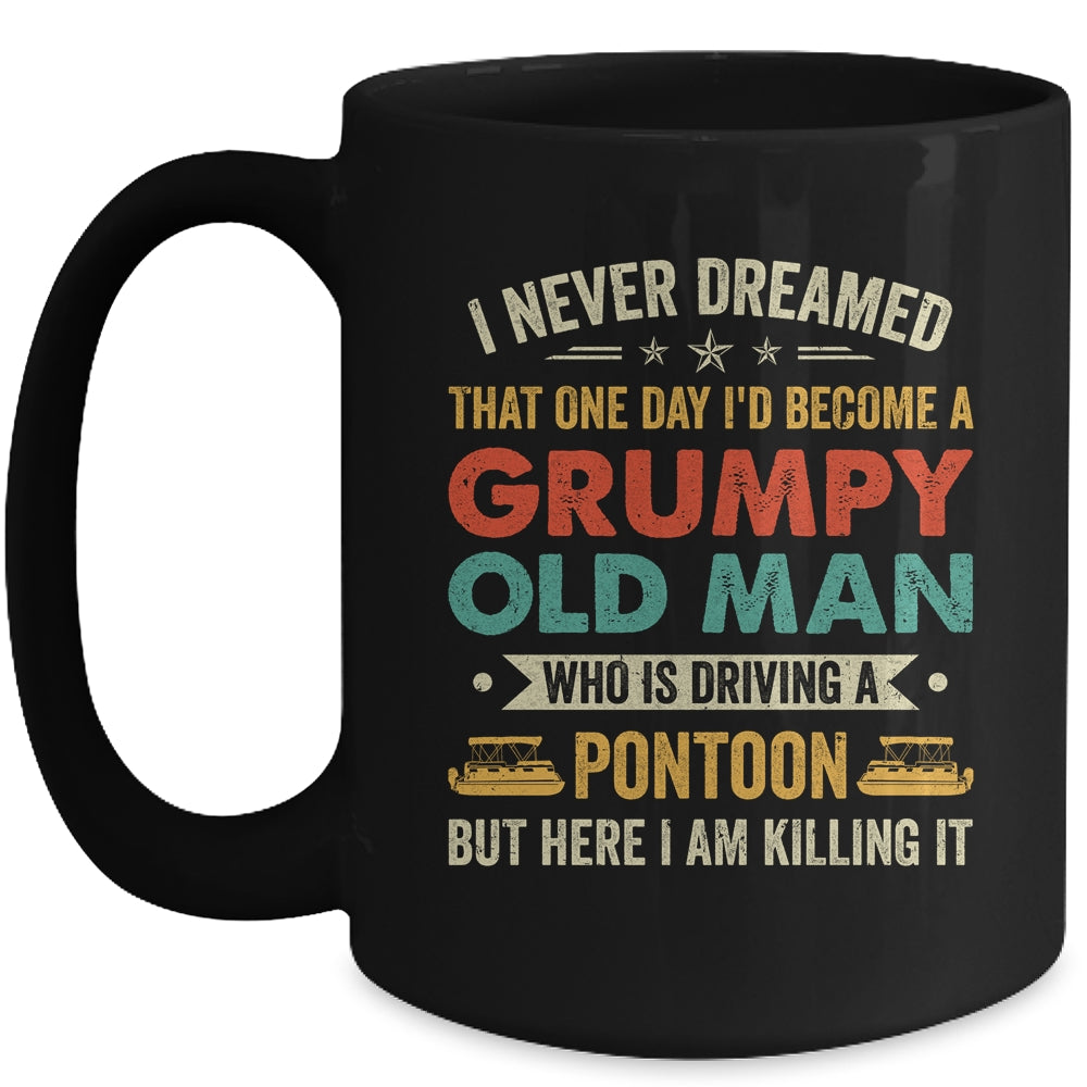 Pontoon Boat For Men Funny At The Lake Pontoon Captain Mug | teecentury