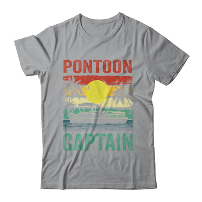 Pontoon Captain Vintage Boat Boating For Men Women Shirt & Tank Top | teecentury