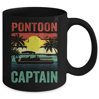 Pontoon Captain Vintage Boat Boating For Men Women Mug | teecentury