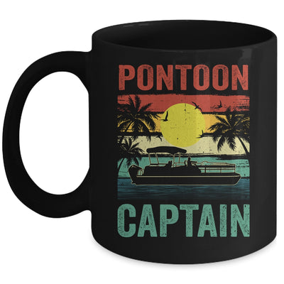 Pontoon Captain Vintage Boat Boating For Men Women Mug | teecentury