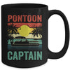 Pontoon Captain Vintage Boat Boating For Men Women Mug | teecentury