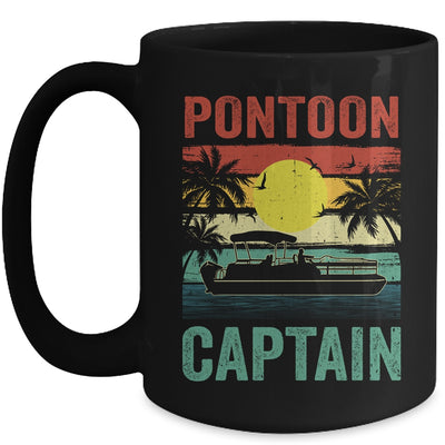 Pontoon Captain Vintage Boat Boating For Men Women Mug | teecentury