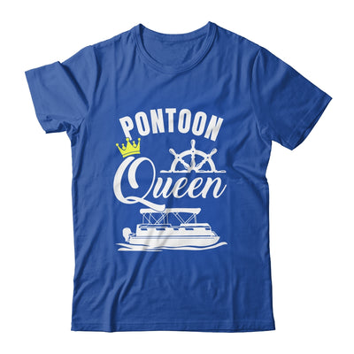 Pontoon Queen For Women Funny Pontoon Boat Party Accessories Shirt & Tank Top | teecentury