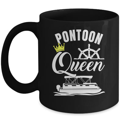 Pontoon Queen For Women Funny Pontoon Boat Party Accessories Mug | teecentury