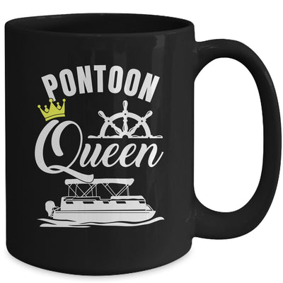 Pontoon Queen For Women Funny Pontoon Boat Party Accessories Mug | teecentury