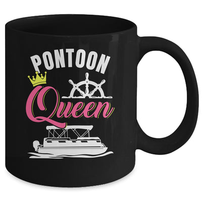 Pontoon Queen For Women Funny Pontoon Boat Pontooning Party Mug | teecentury