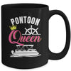 Pontoon Queen For Women Funny Pontoon Boat Pontooning Party Mug | teecentury