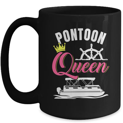 Pontoon Queen For Women Funny Pontoon Boat Pontooning Party Mug | teecentury